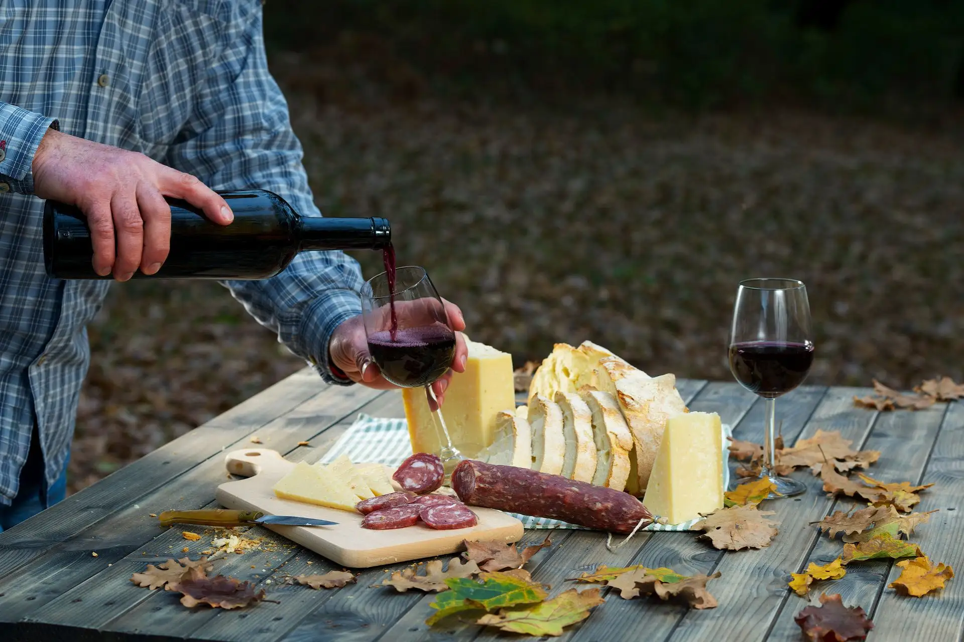 Vini della Sardegna (Tagliere con Vino Rosso) - Wines of Sardinia (Charcuterie Board with Red Wine)